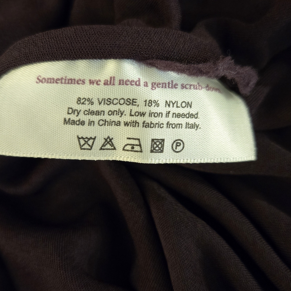MM Lafleur Deep Purple Women's Draped Blouse - Picture 7 of 7